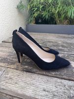 Caroll Paris - Escarpins en daim noir T 37 - Élégantes!