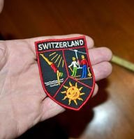 VINTAGE Badge SWITZERLAND nos ST. GALLER STICKEREI 3 sujets
