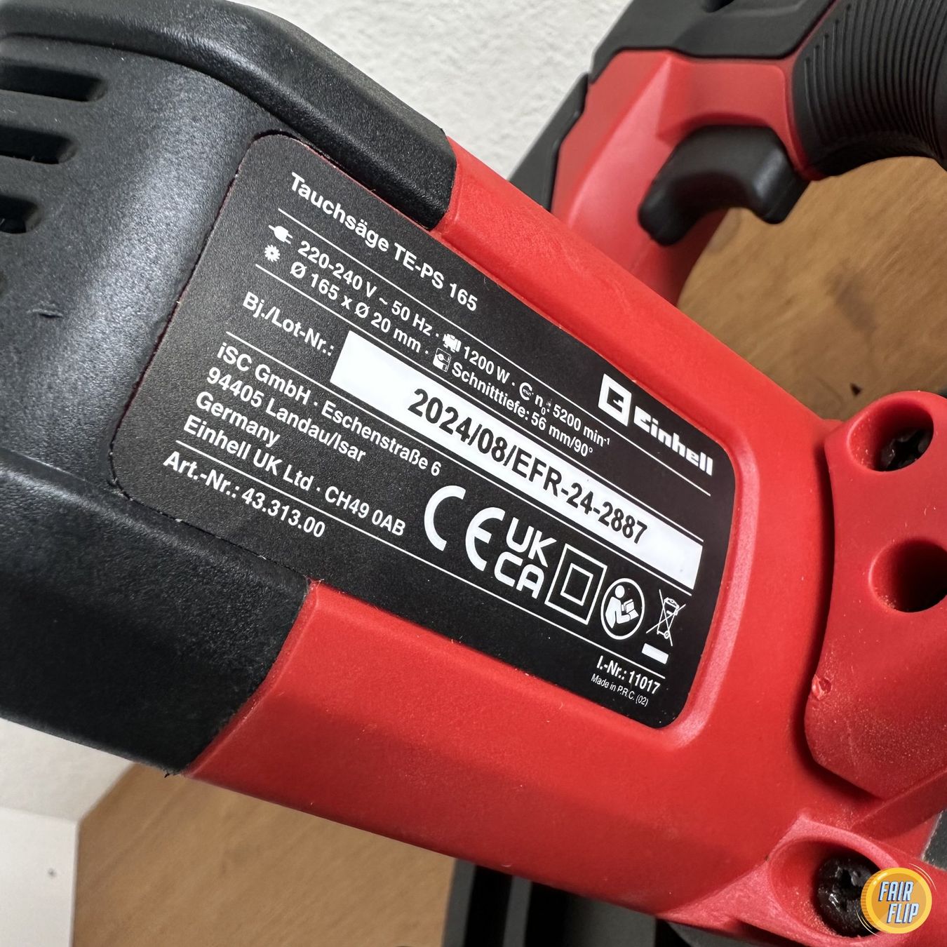 Einhell Tous les outils: Einhell TE-PS 165 Tauchsäge – D'occasion à Luzern par fairflip 3