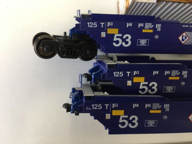 3er Set H0 Pacer Stacktrain BRAN 6066 53 Containerwagen (Gebraucht) in ...