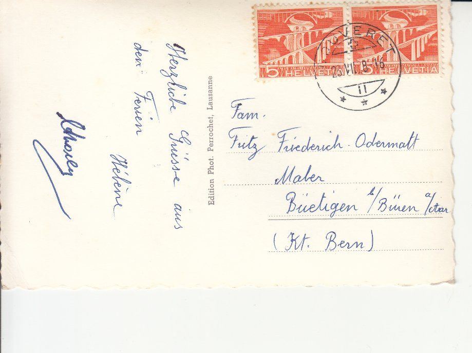 Cartoline postali: Martigny 1958 – Usato da Bürglen TG venduto da StampGraf 1
