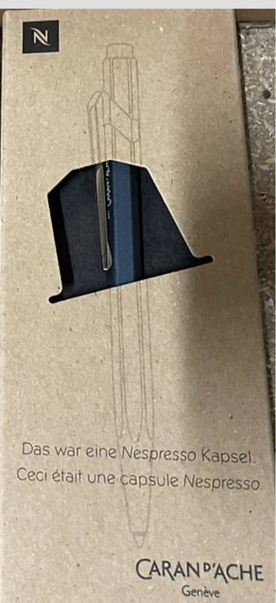 Caran D'Ache Penna & Evidenziatori: Nespresso Caran d'Ache dharkan blau – Nuovo e nell'imballaggio originale da Zürich venduto da bei_7cvn