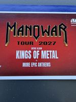 2 billets concert groupe de métal Manowar