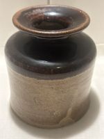 Keramik Vase "Kriz", braun, Vintage, Deko  Höhe 12 cm