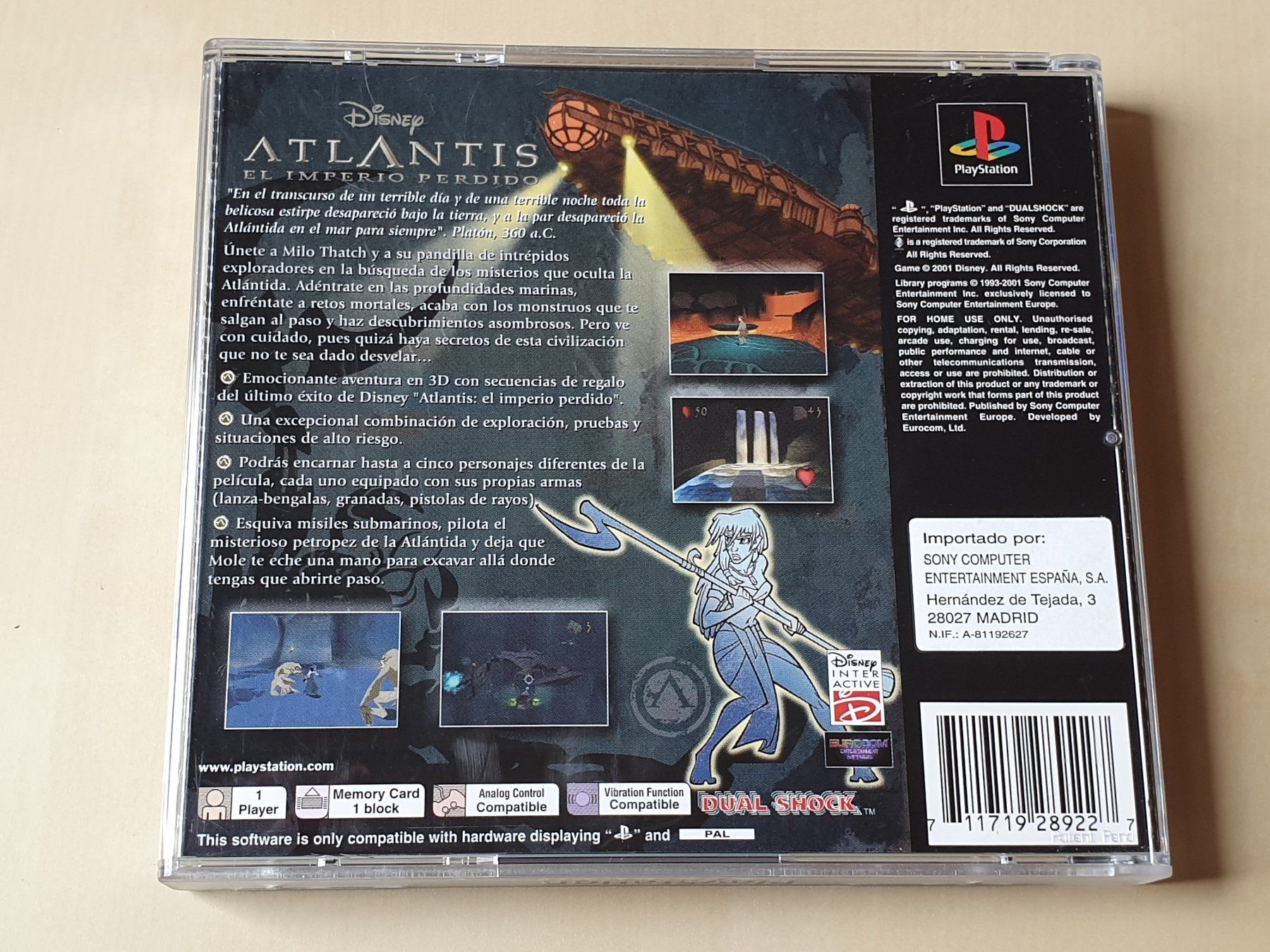 Sony Giochi: Atlantis El Imperio Perdido ESP – Usato da Stansstad venduto da collectorsshop 1
