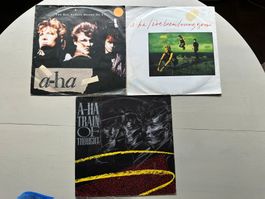 AHA A-HA tolle Singles 80's 7" Top Kult Hits Pop Party Chart
