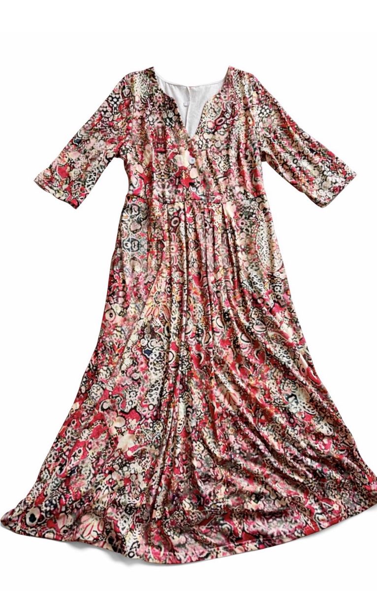 Vestiti: WUNDERSCHÖNES FLIESSENDES KLEID MIT MUSTER gr L-XL – Nuovo (secondo la descrizione) da Schaffhausen venduto da rot_yyy7