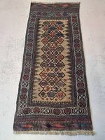 62×140 Antiker Orientteppich Kelim Handgeknüpft