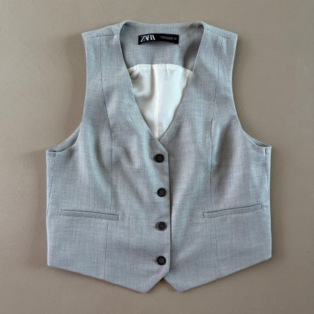 hellgraues ZARA Gilet 🩶