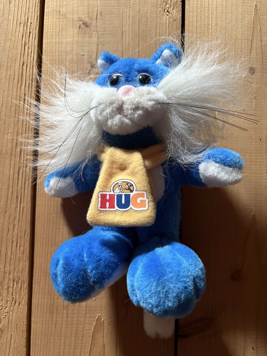 Giocattoli: Hug Plüschkatze blau mit Schal  – Usato da Buchrain venduto da Sisi83