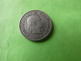 Schweiz 1904, 5 Rappen