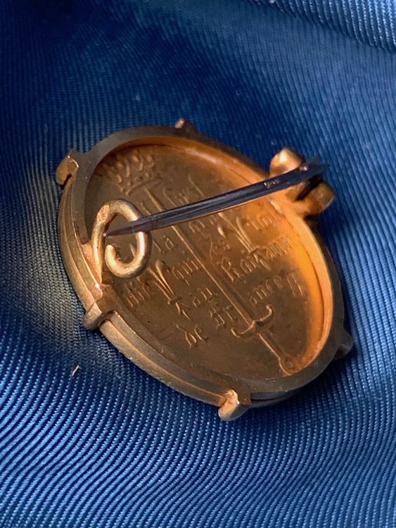 Ancien Prix De Tir à L'Arc - Médaillon / Broche Vintage - Époque Argent Possible