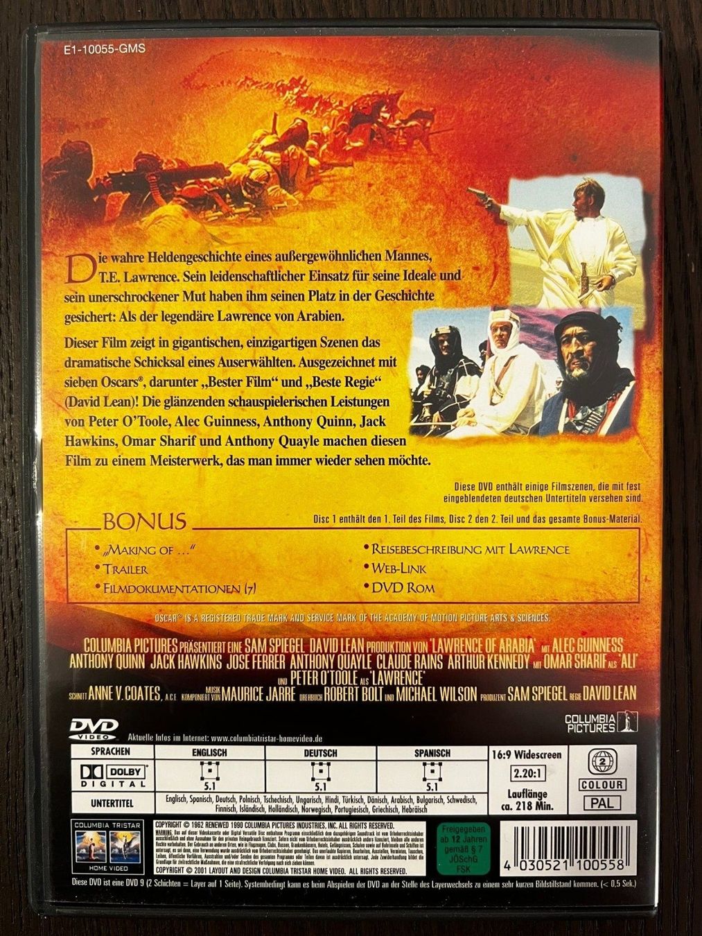 Tutti i DVDs: Lawrence von Arabien – Usato da Zürich venduto da FilmFreunde 1