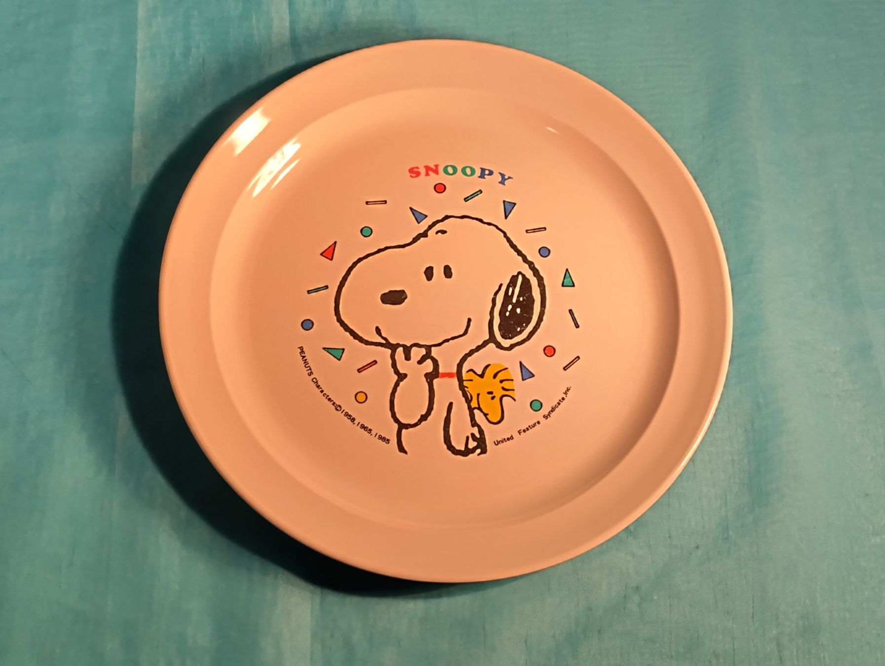 Piatti: Weisser Teller mit Snoopy und Woodstock – Usato da Bellach venduto da JingleCherry