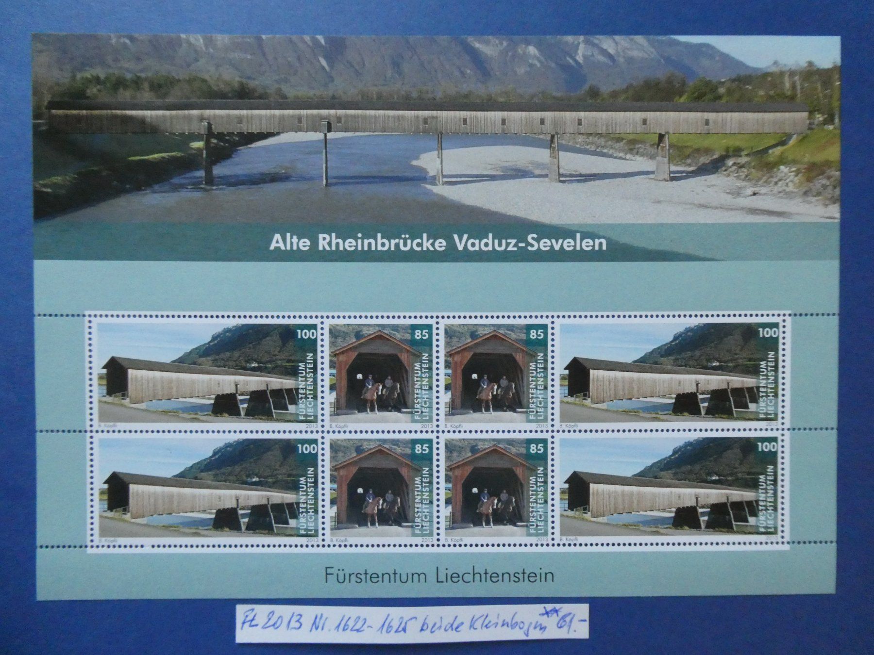 Tutti i francobolli: FL 2013 Nr. 1622-1625 Kleinbogen postfrisch ** – Usato da Lausen venduto da Herbamare01