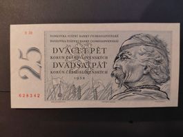 Czechoslovakia 25 Korun 1958 - perfect UNC - kein Specimen!!