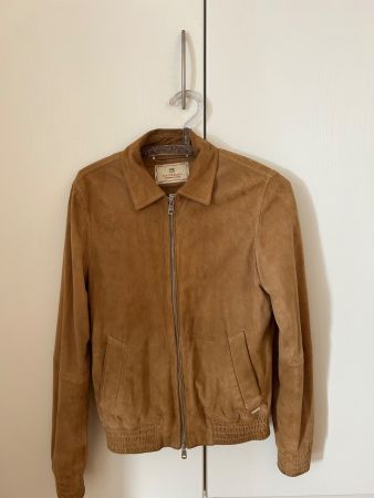 Herren Lederjacke Scotch & Soda beige Grösse S