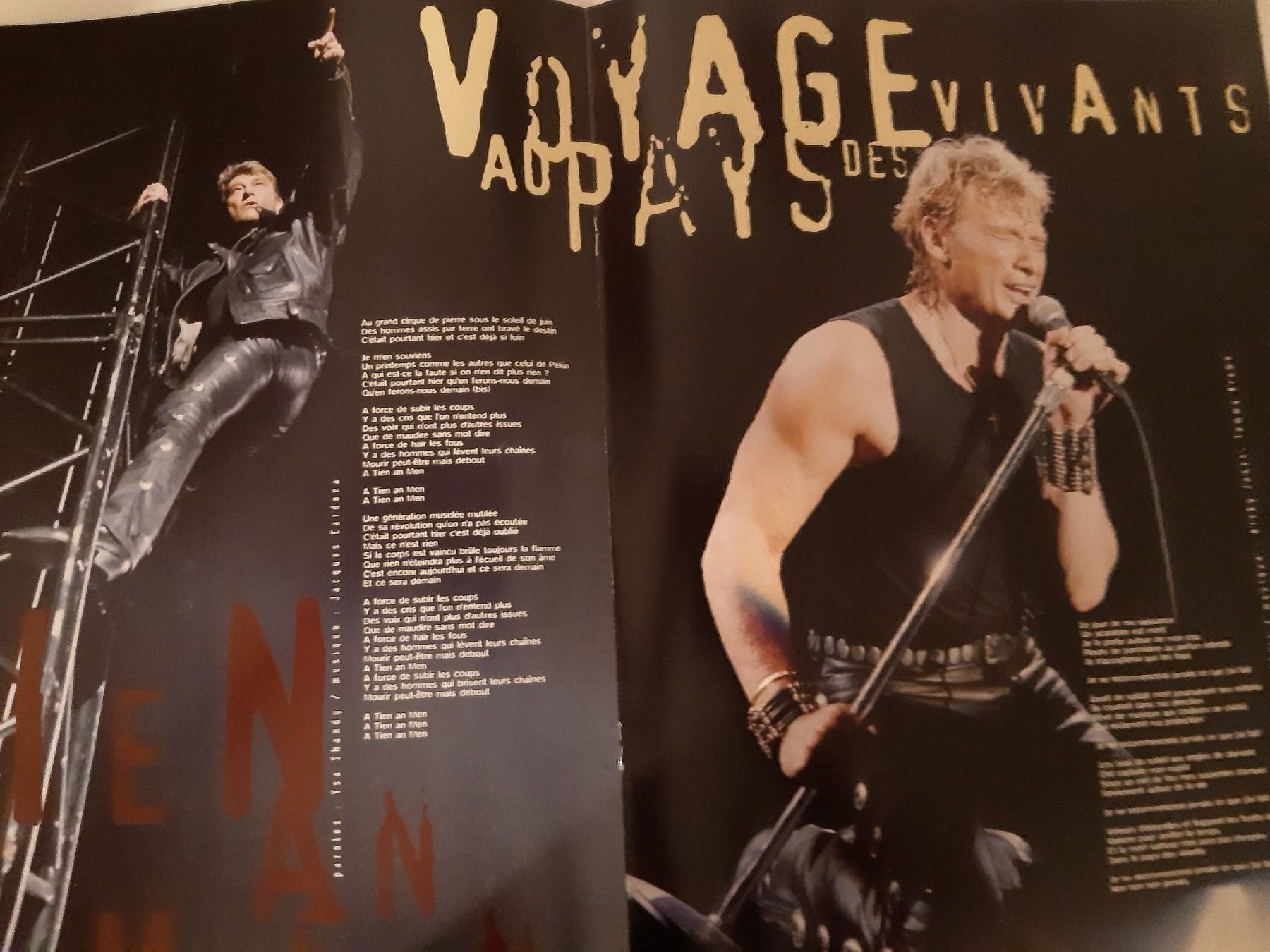 Libri: Johnny Hallyday - Programme Tour 1992 + disque inédit – Usato da Noréaz venduto da Hallyday 2