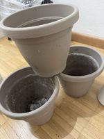 3 Vasi da fiori in plastica, per balcone o casa