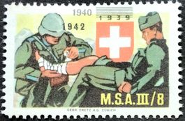 Soldatenmarke 2.WK, Mil San Anst III/8, 2x Aufdr, Wi San 89