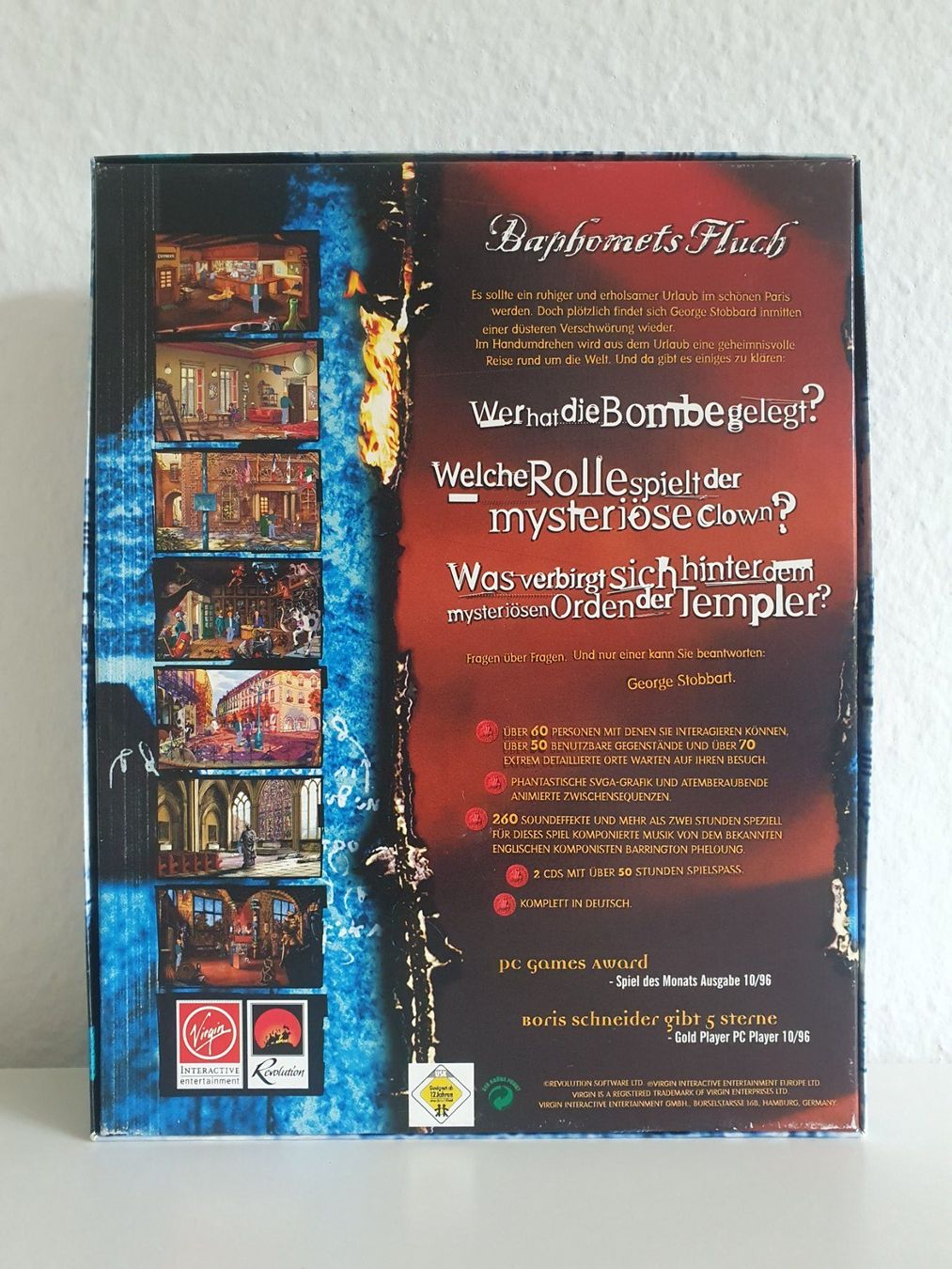 Giochi: PC Game Baphomets Fluch (1996) Big Box – Usato da Greifensee venduto da perfectioN88 2