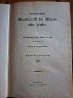 Antikes Buch Monatschrift für Offiziere von 1897