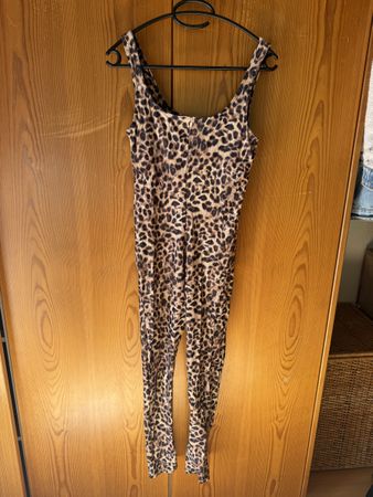 Leopard print unitard