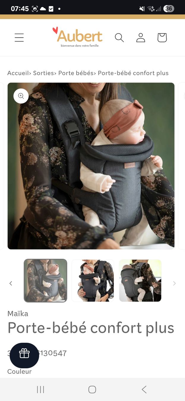Marsupi portabebè: porte bébé maïka – Nuovo (secondo la descrizione) da Meinisberg venduto da Sixi 4
