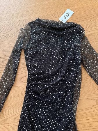 Kleid mit Glitzer Gr. XS NEU