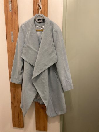Wollis Damenmantel Gr. 44 Hellblau Übergangsmantel frühling