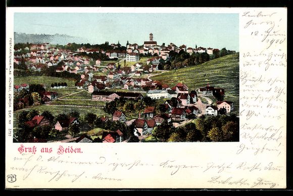 Cartes postales: AK Heiden, Ortsansicht, 1900 – D'occasion à Berlin par bartko-reher
