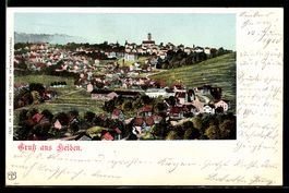 AK Heiden, Ortsansicht, 1900