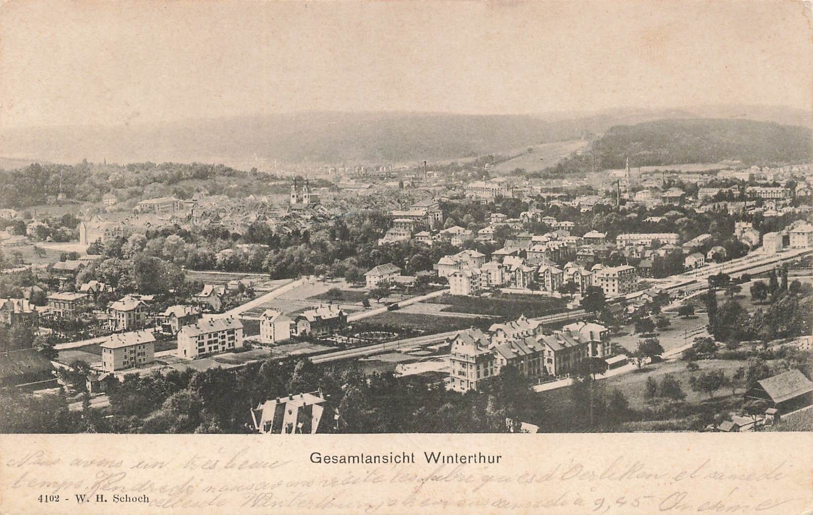 Cartoline postali: Winterthur – Usato da Biasca venduto da Blenio71