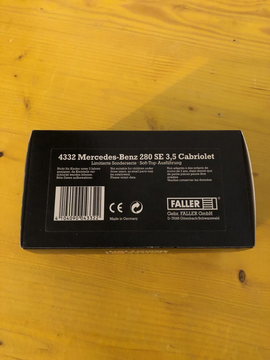 Faller Modellini d'auto: Modellauto Mercedes 280 SE 3,5  – Nuovo (secondo la descrizione) da Riehen venduto da Love-and-Peace 1