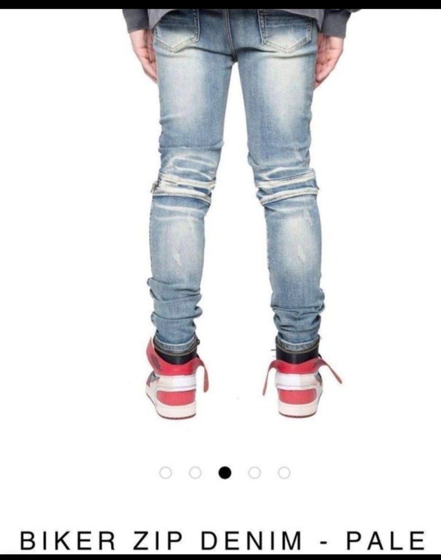 Jeans: Destructive Biker Zip Denim Jeans Gr.30 – Nuovo e nell'imballaggio originale da Zürich venduto da Yamiyam8 3