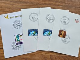 4 x GS mit Sonderstempel 1.--