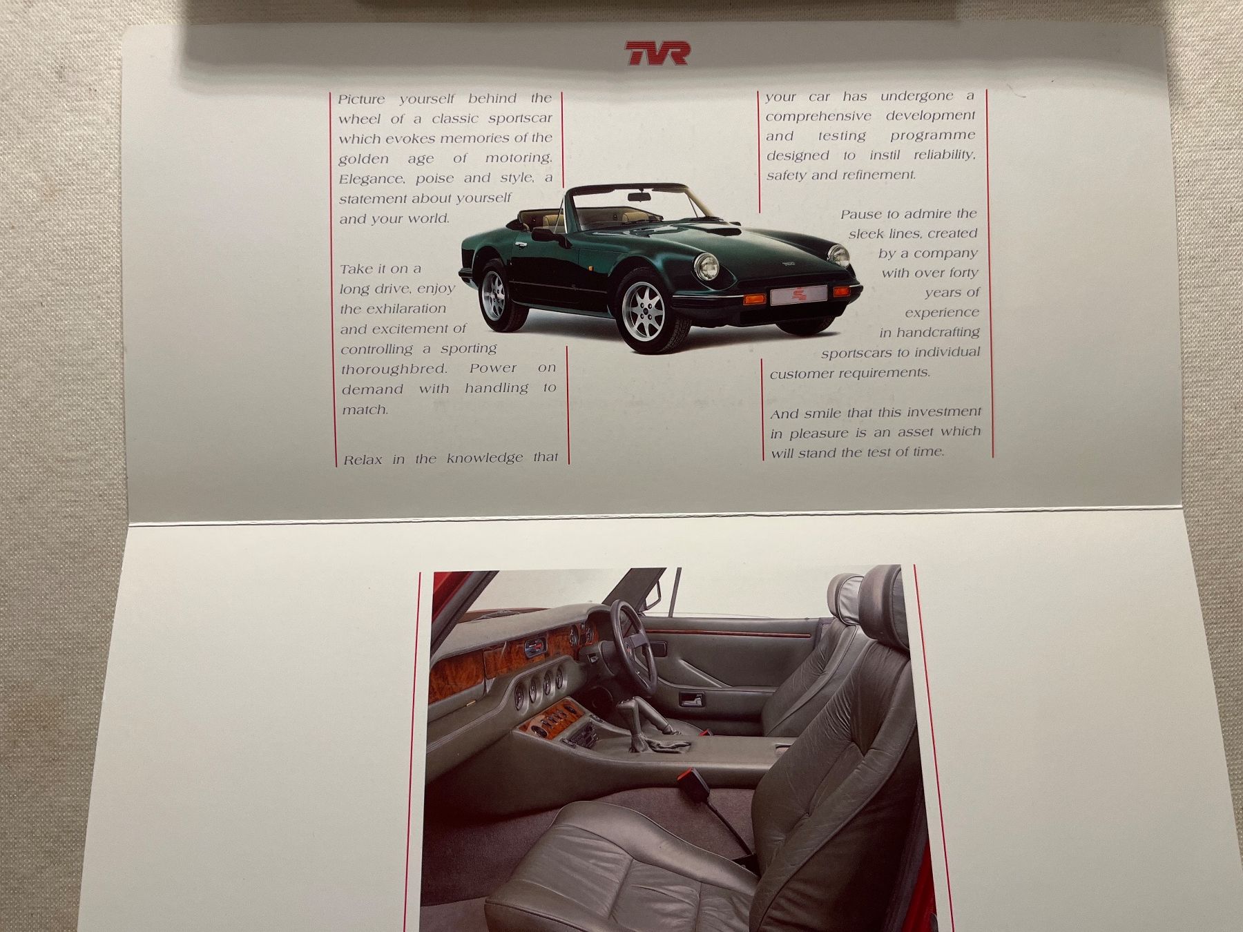 Dokumente: TVR S3C Faltprospekt – Gebraucht aus Goldach von SSRConzept 1