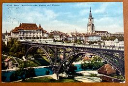 Bern - Kirchfeldbrücke und Münster 1910