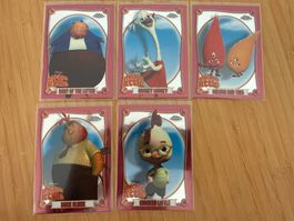 Topps Disney Chrome 2025 5 versch. boosterfrische Karten