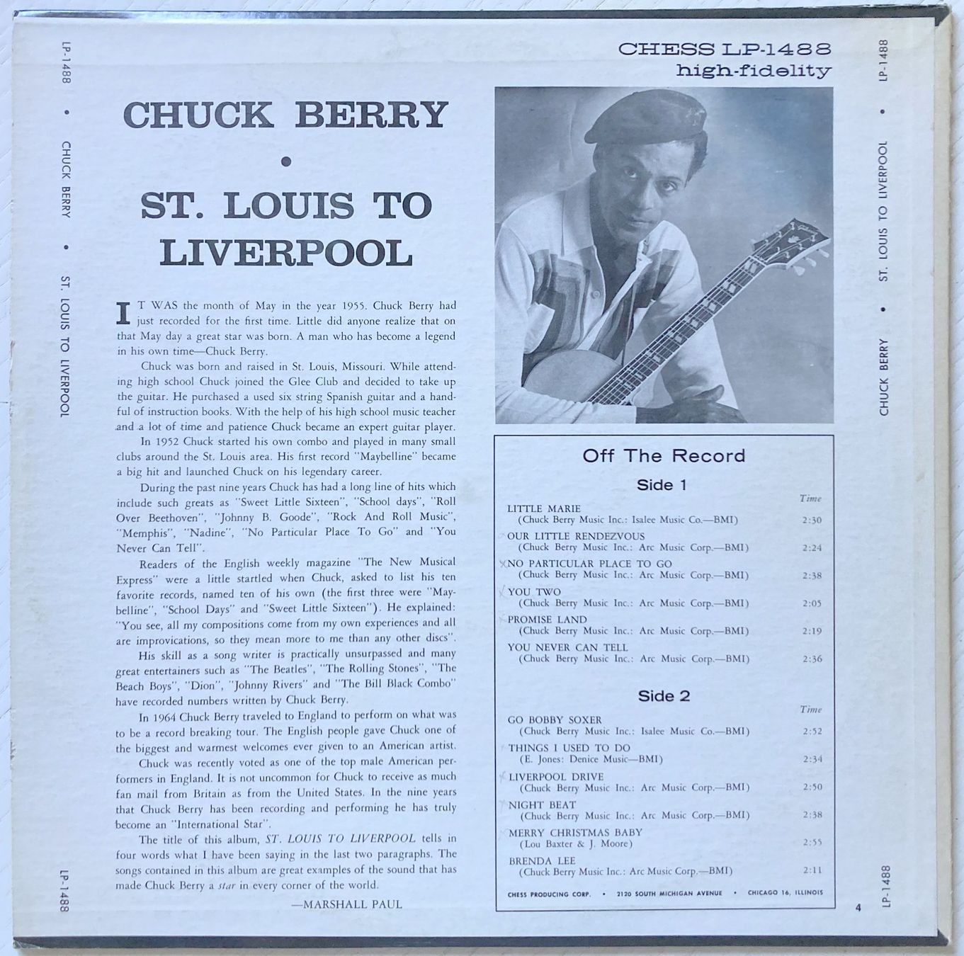 Dischi in vinile: CHUCK BERRY - ST. LOUIS TO LIVERPOOL – Usato da Bottens venduto da hotter-than-hell 1