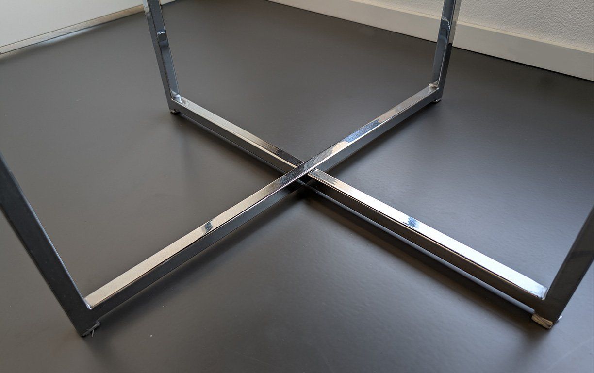 Tavoli: Beistelltisch Glas schwarz rund – Usato da Zürich venduto da TMoran 4
