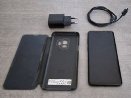 Samsung Galaxy S9 (Dual SIM) mit Ladegerät und Hülle