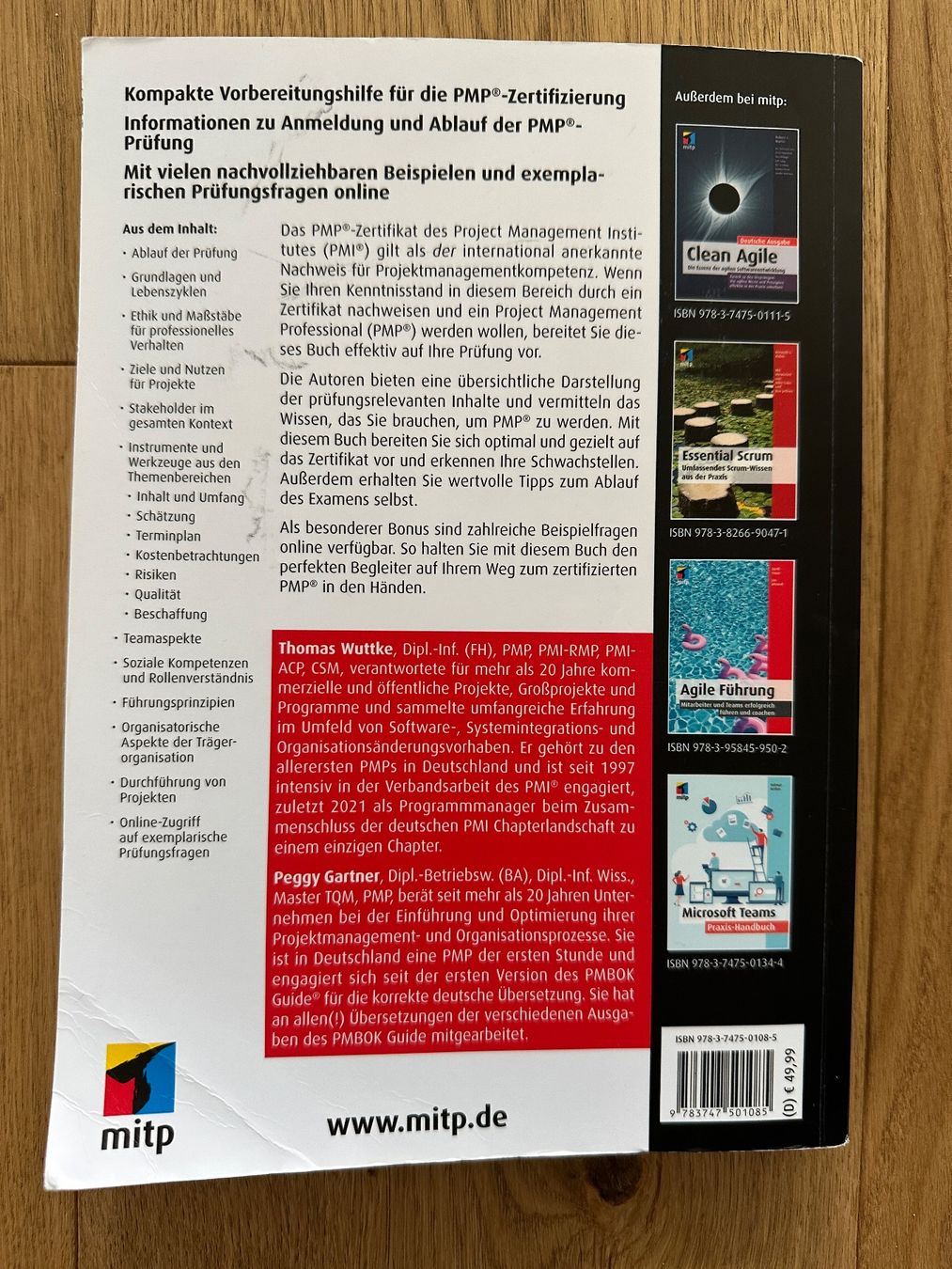 Bücher: Thomas Wuttke: Das PMP®-Examen, 10. Auflage – Gebraucht aus Baar von renbee 1