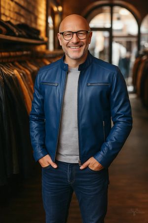 Sommer Lederjacke (neu) Grösse ca. L