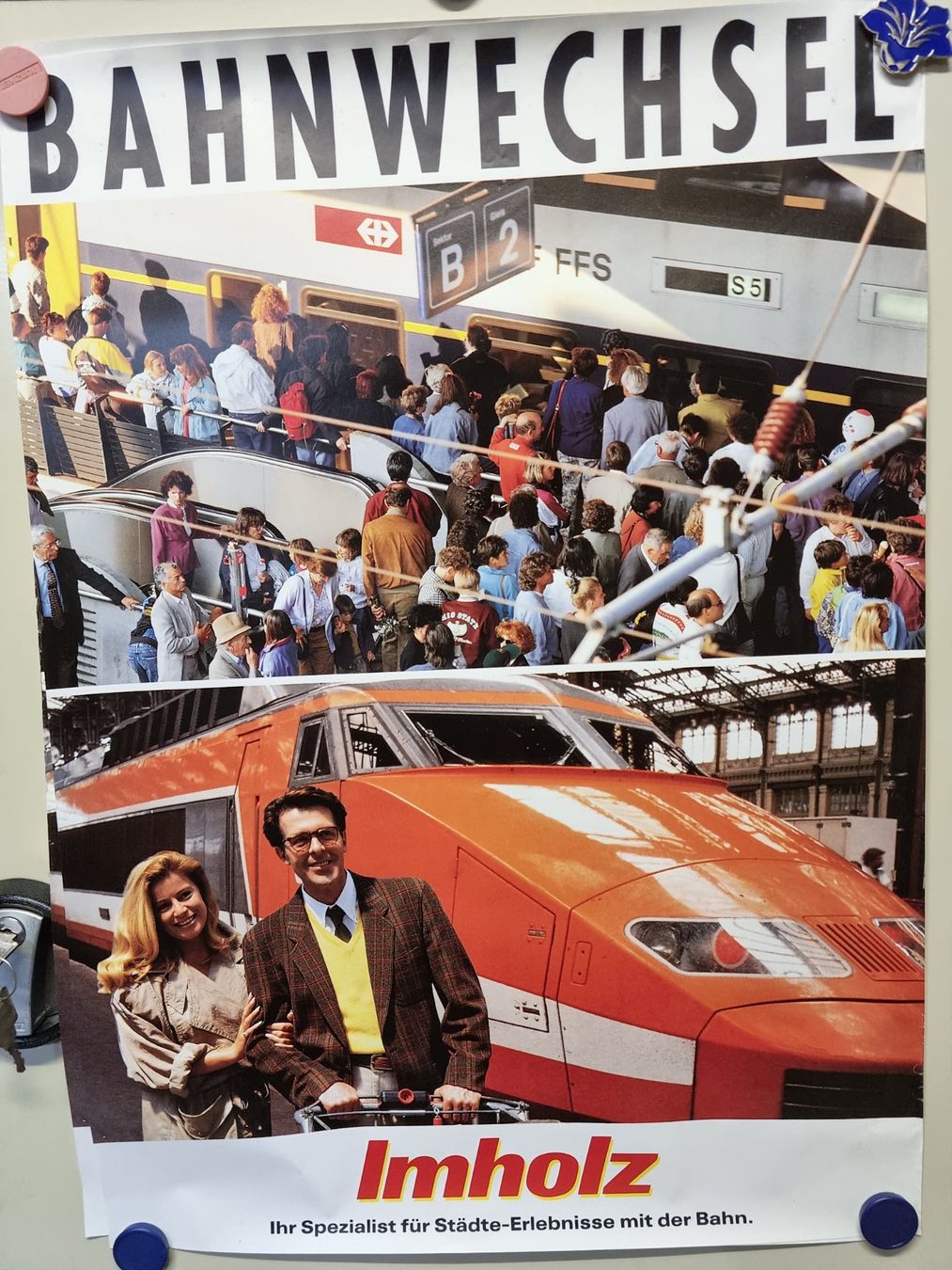 SBB/CFF/FFS Dokumente: Bahnplakat A2,Imholz, 80er Jahre – Gebraucht aus Bözberg von heinz-d