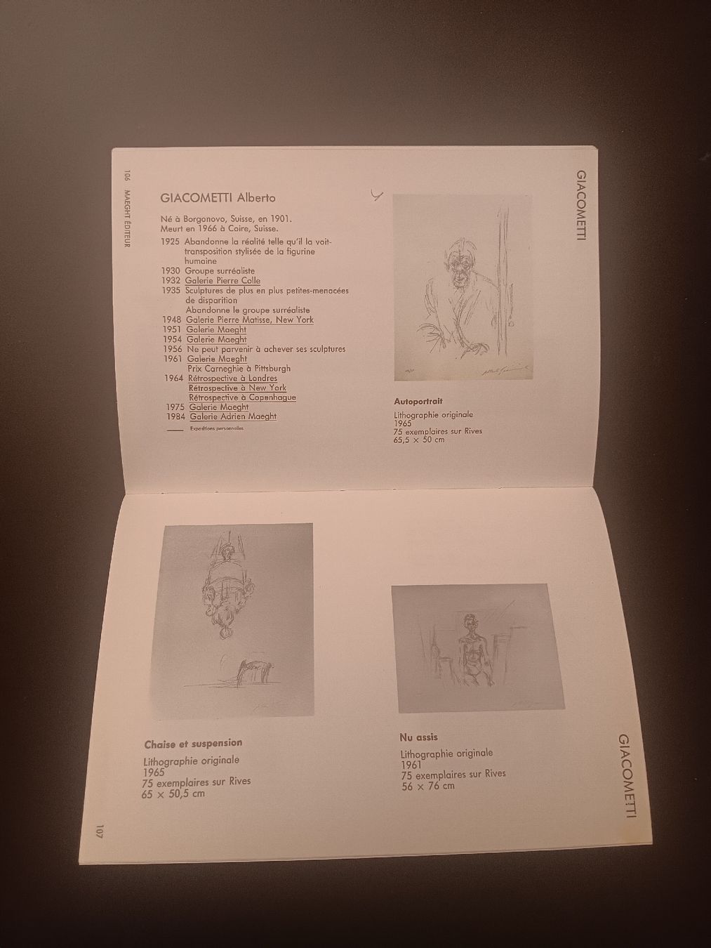 Livres: litographies gravures originales 1989 Maeght – D'occasion à Lausanne par Grabock 7