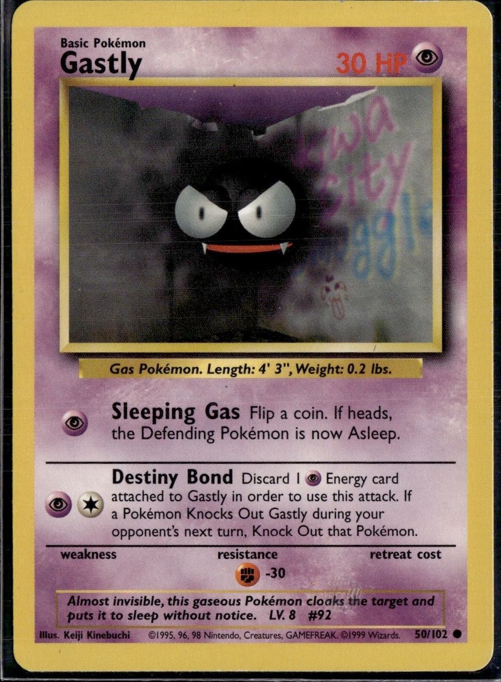 Pokémon Sammelbilder & Trading cards: gastly 50/102 base set – Gebraucht aus Zürich von pokemon_cards