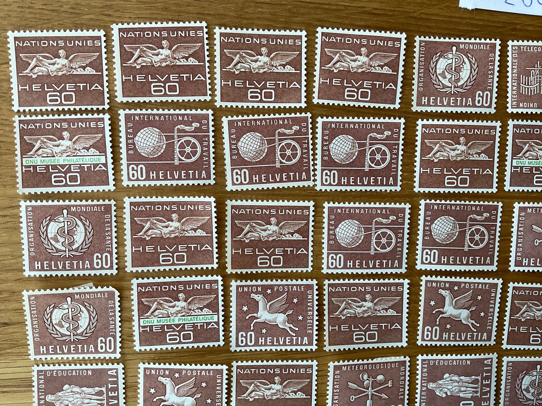 Tutti i francobolli: 60Fr Ämter Frankaturware ungestempelt postfrisch Sammlung – Nuovo (secondo la descrizione) da Wil SG venduto da Chefsugus 1