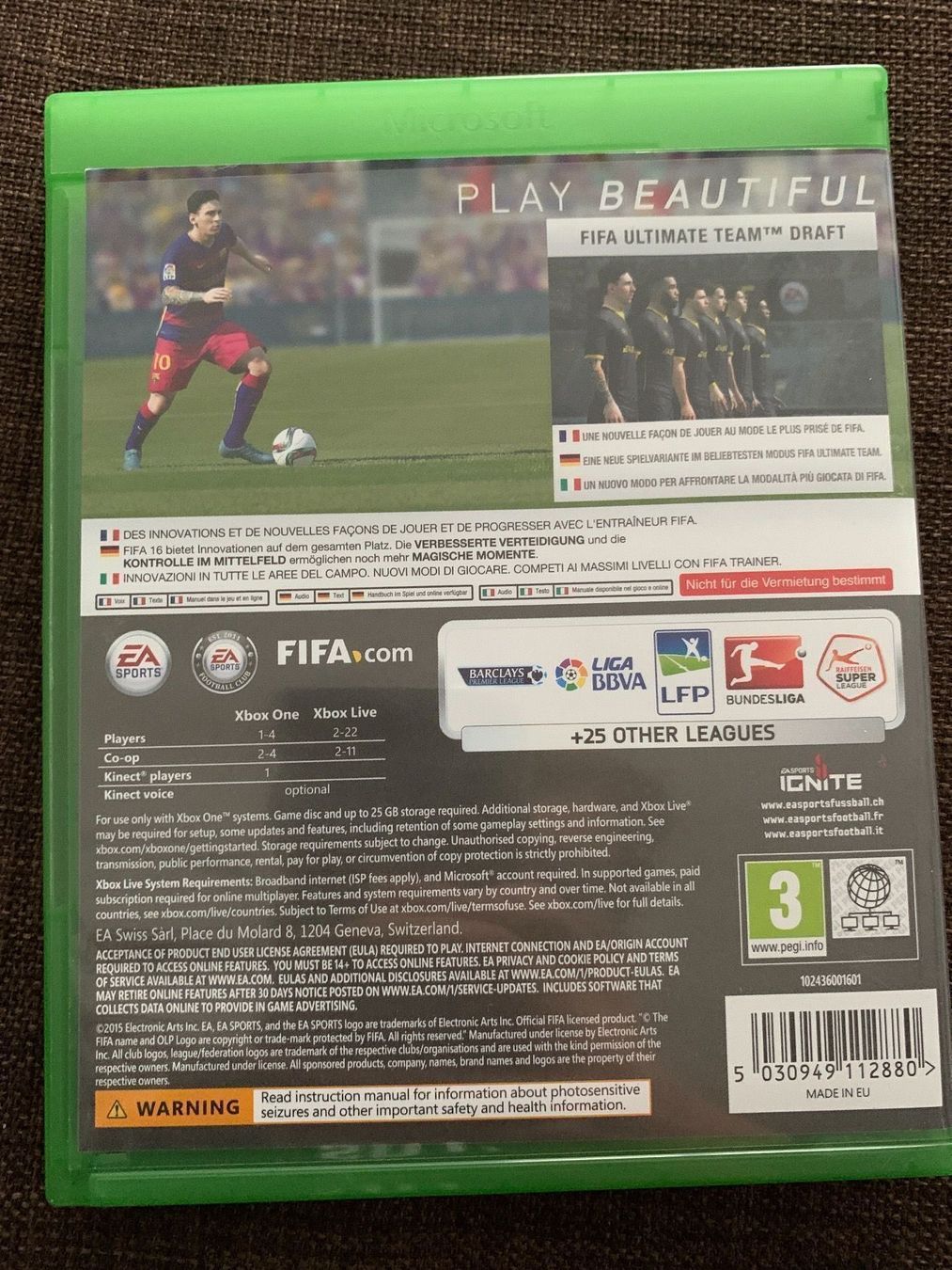 Jeux: FIFA 16 Xbox – D'occasion à Genolier par Leo_Bn 1