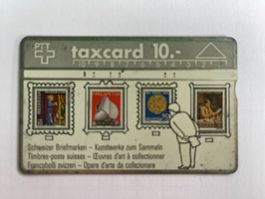 PTT Taxcard 10.- Schweizer Briefmarken